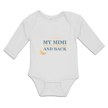 Long Sleeve Bodysuit Baby I Love My Mimi to The Moon and Back Boy & Girl Clothes