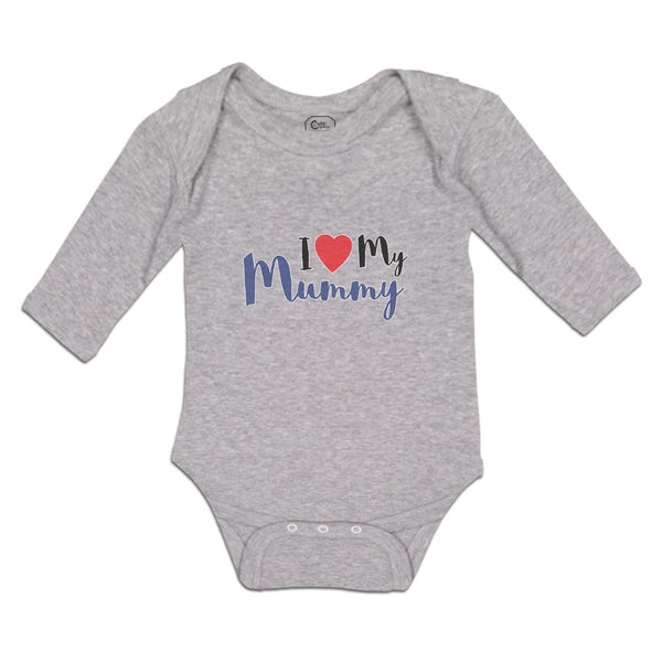 Long Sleeve Bodysuit Baby I Love My Mummy Boy & Girl Clothes Cotton