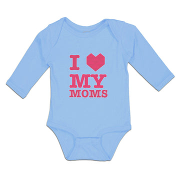 Long Sleeve Bodysuit Baby I Love My Moms Boy & Girl Clothes Cotton