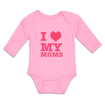 Long Sleeve Bodysuit Baby I Love My Moms Boy & Girl Clothes Cotton