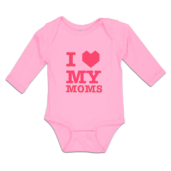 Long Sleeve Bodysuit Baby I Love My Moms Boy & Girl Clothes Cotton