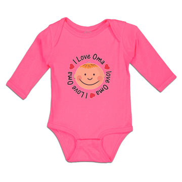 Long Sleeve Bodysuit Baby I Love Oma Boy & Girl Clothes Cotton