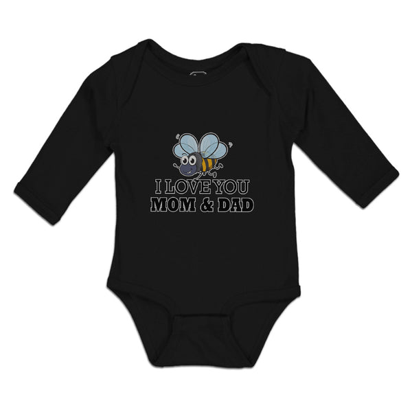 Long Sleeve Bodysuit Baby I Love You Mom & Dad Boy & Girl Clothes Cotton