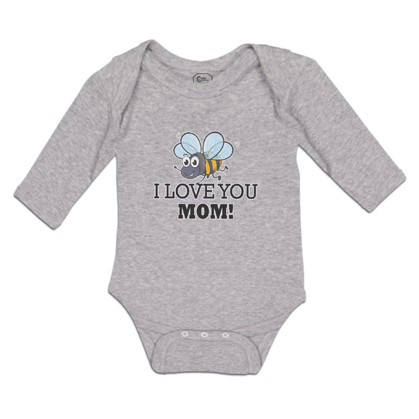 Long Sleeve Bodysuit Baby I Love You Mom! Boy & Girl Clothes Cotton