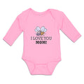 Long Sleeve Bodysuit Baby I Love You Mom! Boy & Girl Clothes Cotton