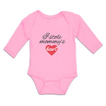 Long Sleeve Bodysuit Baby I Stole Mommy's Heart Boy & Girl Clothes Cotton