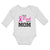Long Sleeve Bodysuit Baby I Wear Pink for My Mom Boy & Girl Clothes Cotton