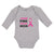 Long Sleeve Bodysuit Baby I Wear Pink for My Mom Boy & Girl Clothes Cotton