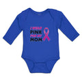 Long Sleeve Bodysuit Baby I Wear Pink for My Mom Boy & Girl Clothes Cotton