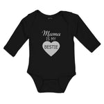 Long Sleeve Bodysuit Baby Mama Is My Bestie Boy & Girl Clothes Cotton