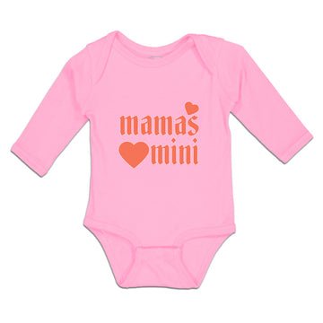 Long Sleeve Bodysuit Baby Mama's Mini Boy & Girl Clothes Cotton