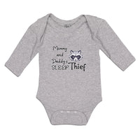 Long Sleeve Bodysuit Baby Mommy and Daddy's Sleep Thief Boy & Girl Clothes