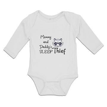 Long Sleeve Bodysuit Baby Mommy and Daddy's Sleep Thief Boy & Girl Clothes