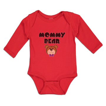 Long Sleeve Bodysuit Baby Mommy Bear Boy & Girl Clothes Cotton