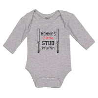Long Sleeve Bodysuit Baby Mommy's Little Stud Muffin Boy & Girl Clothes Cotton