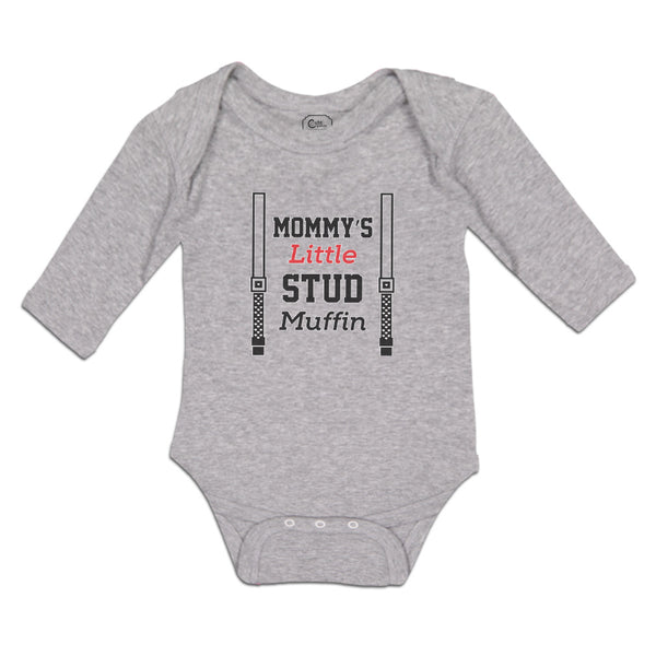 Long Sleeve Bodysuit Baby Mommy's Little Stud Muffin Boy & Girl Clothes Cotton