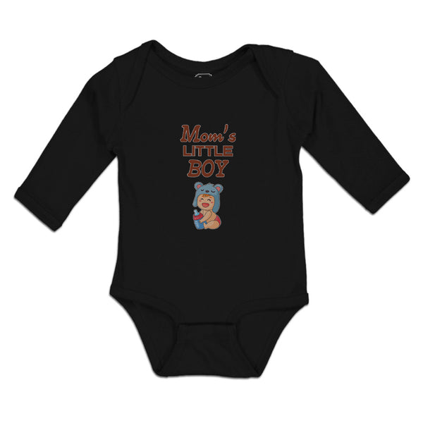 Long Sleeve Bodysuit Baby Mom's Little Boy Boy & Girl Clothes Cotton