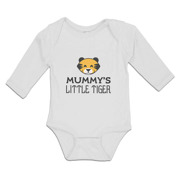 Long Sleeve Bodysuit Baby Mummy's Little Tiger Boy & Girl Clothes Cotton