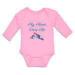 Long Sleeve Bodysuit Baby My Meme Loves Me Boy & Girl Clothes Cotton