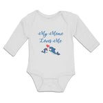 Long Sleeve Bodysuit Baby My Meme Loves Me Boy & Girl Clothes Cotton