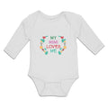 Long Sleeve Bodysuit Baby My Mimi Loves Me Boy & Girl Clothes Cotton