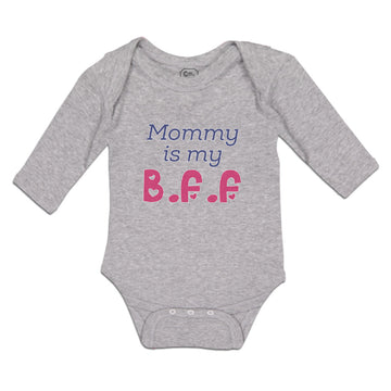 Long Sleeve Bodysuit Baby Mommy Is My B.F.F Boy & Girl Clothes Cotton