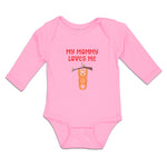 Long Sleeve Bodysuit Baby My Mommy Loves Me Boy & Girl Clothes Cotton