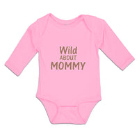 Long Sleeve Bodysuit Baby Wild About Mommy Boy & Girl Clothes Cotton