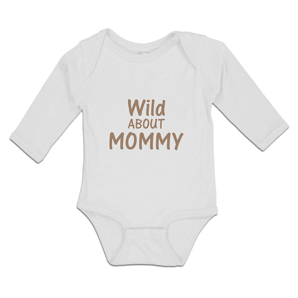 Long Sleeve Bodysuit Baby Wild About Mommy Boy & Girl Clothes Cotton