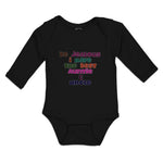 Long Sleeve Bodysuit Baby Be Jealous I Have The Best Auntie & Uncle Cotton - Cute Rascals