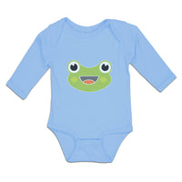 Long Sleeve Bodysuit Baby Mouth Open Frog Boy & Girl Clothes Cotton