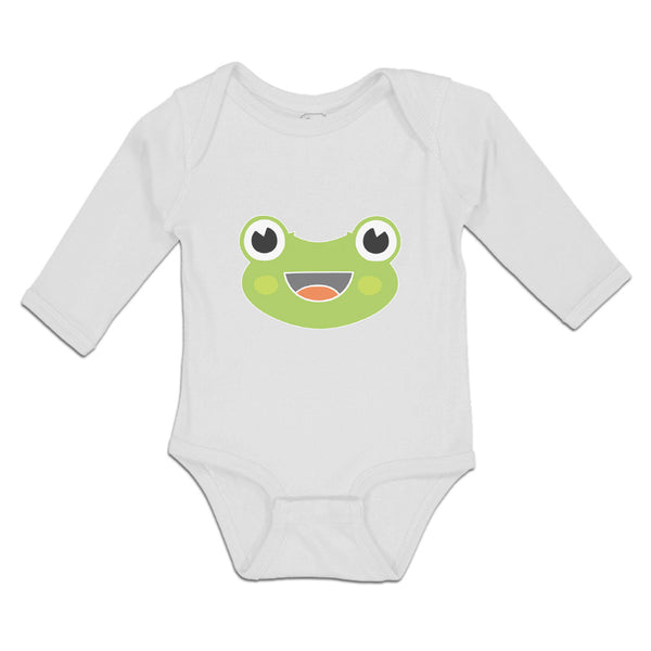 Long Sleeve Bodysuit Baby Mouth Open Frog Boy & Girl Clothes Cotton