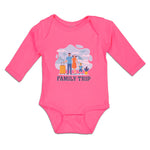 Long Sleeve Bodysuit Baby Luggage Airport Terminal Fly Vacation Cotton
