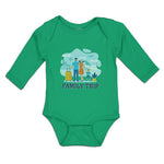 Long Sleeve Bodysuit Baby Luggage Airport Terminal Fly Vacation Cotton