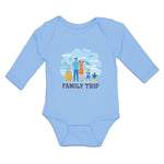 Long Sleeve Bodysuit Baby Luggage Airport Terminal Fly Vacation Cotton
