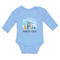 Long Sleeve Bodysuit Baby Luggage Airport Terminal Fly Vacation Cotton