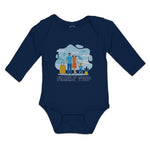 Long Sleeve Bodysuit Baby Luggage Airport Terminal Fly Vacation Cotton