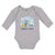 Long Sleeve Bodysuit Baby Luggage Airport Terminal Fly Vacation Cotton