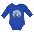 Long Sleeve Bodysuit Baby Luggage Airport Terminal Fly Vacation Cotton
