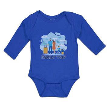 Long Sleeve Bodysuit Baby Luggage Airport Terminal Fly Vacation Cotton