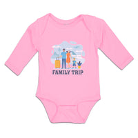 Long Sleeve Bodysuit Baby Luggage Airport Terminal Fly Vacation Cotton
