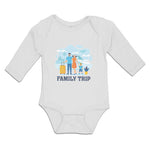 Long Sleeve Bodysuit Baby Luggage Airport Terminal Fly Vacation Cotton