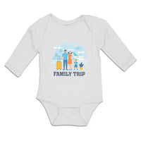 Long Sleeve Bodysuit Baby Luggage Airport Terminal Fly Vacation Cotton