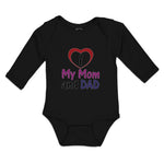 Long Sleeve Bodysuit Baby I Love My Mom and Dad Boy & Girl Clothes Cotton