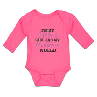 Long Sleeve Bodysuit Baby I'M My Daddy's Girls and My Mommy's World Cotton