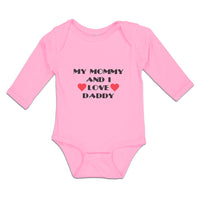 Long Sleeve Bodysuit Baby My Mommy and I Love Daddy Boy & Girl Clothes Cotton