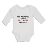 Long Sleeve Bodysuit Baby My Mommy and I Love Daddy Boy & Girl Clothes Cotton