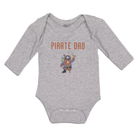 Long Sleeve Bodysuit Baby Cartoon Pirate Dad Boy & Girl Clothes Cotton - Cute Rascals