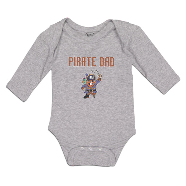 Long Sleeve Bodysuit Baby Cartoon Pirate Dad Boy & Girl Clothes Cotton - Cute Rascals