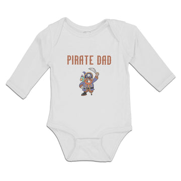 Long Sleeve Bodysuit Baby Cartoon Pirate Dad Boy & Girl Clothes Cotton